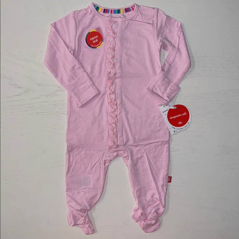 Magnetic Me Pink Ruffle Bermuda Breeze 3-6 months